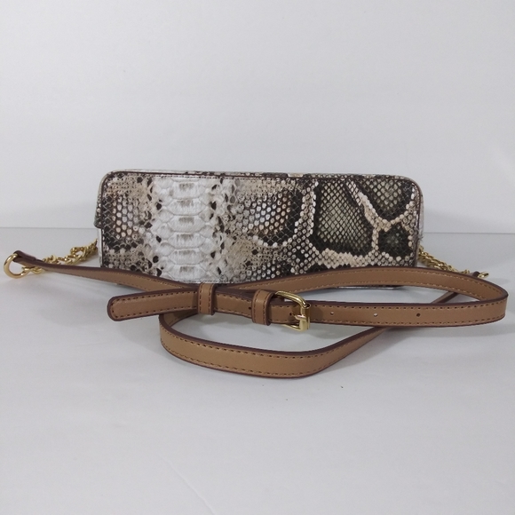 NWT ANNE KLEIN PYTHON SNAKE CROSSBODY BAG PURSE - Picture 5 of 7